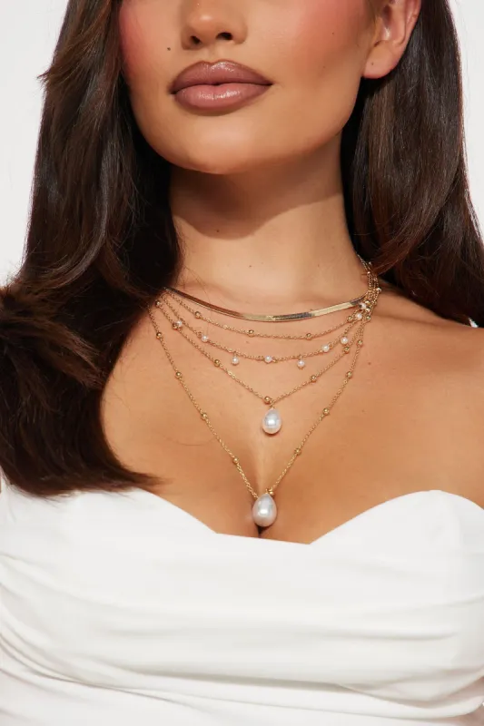 Peace And Serenity Necklace - Gold/combo sold by Fashion Nova