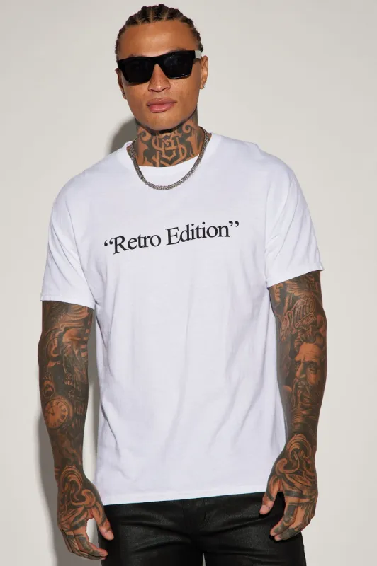Retro Edition Short Sleeve Tee - White sold by Fashion Nova
