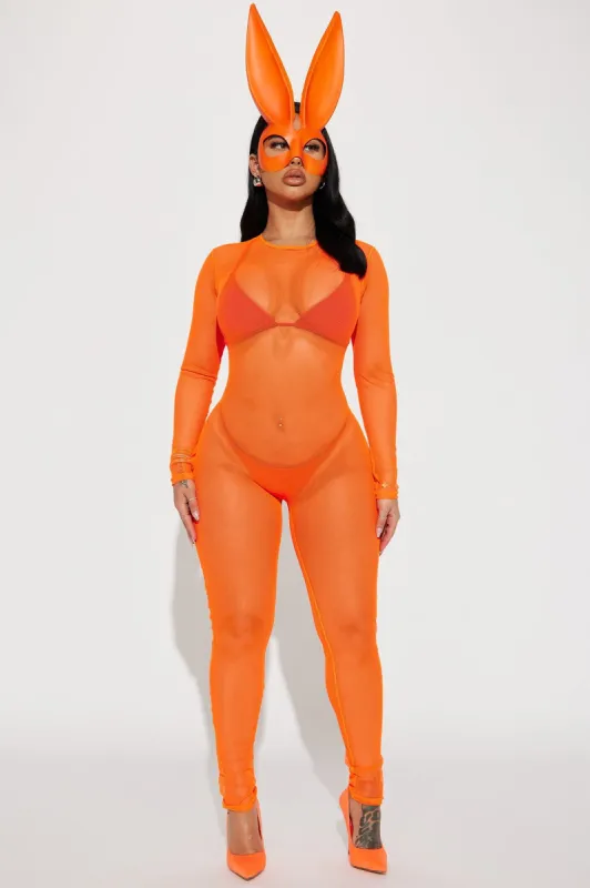 Sultry Bunny 2 Piece Costume Set - Orange sold by Fashion Nova