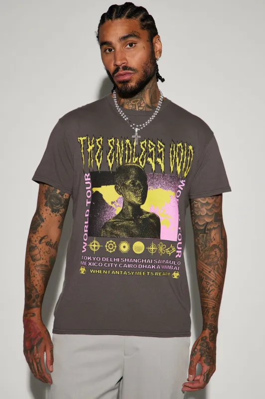 The Endless Void Short Sleeve Tee - Charcoal sold by Fashion Nova