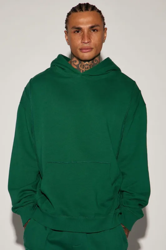 Tyson Frayed Hoodie - Green sold by Fashion Nova