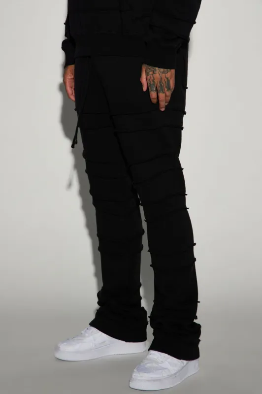 Tyson About Fray Flared Sweatpant - Black sold by Fashion Nova