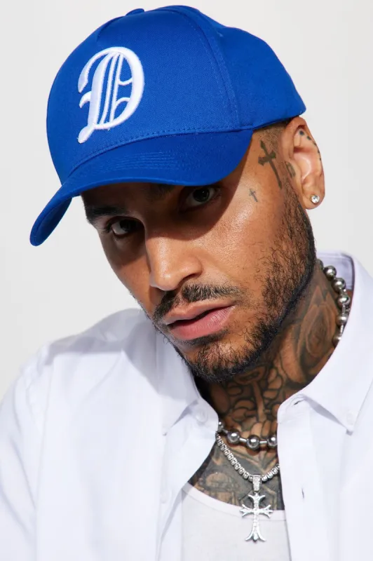 Detroit Snapback Hat - Royal sold by Fashion Nova