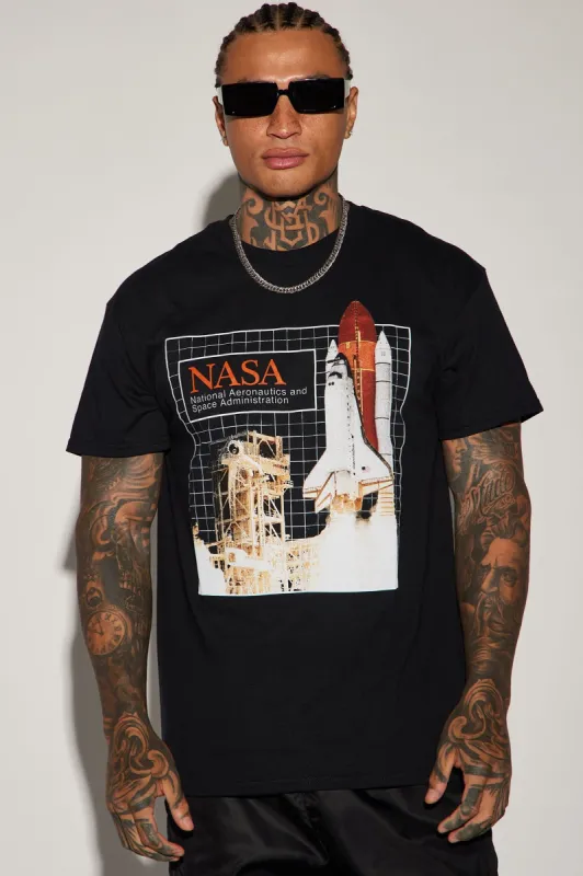 NASA Launch Site Short Sleeve Tee - Black sold by Fashion Nova