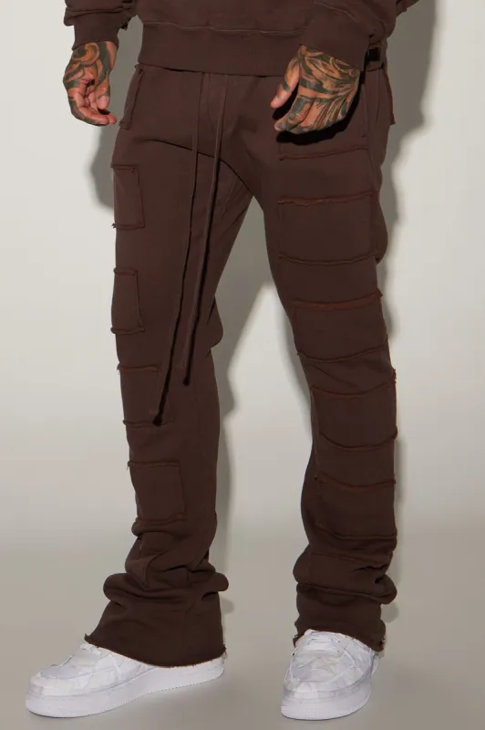 Tyson Let You Go Flared Sweatpant - Dark Brown sold by Fashion Nova