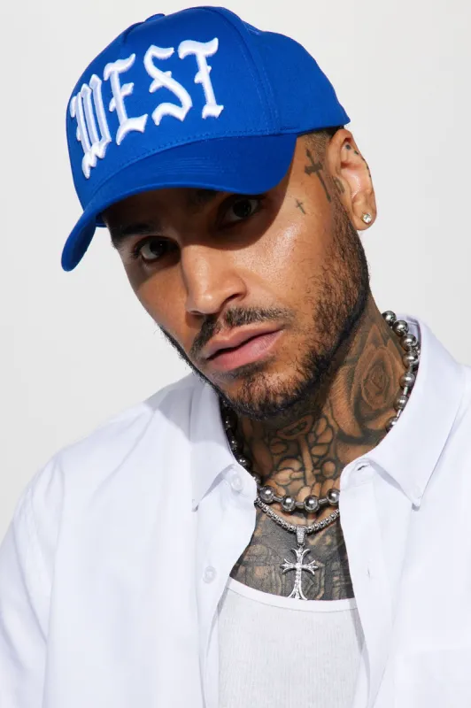 West Side Snapback Hat - Royal sold by Fashion Nova