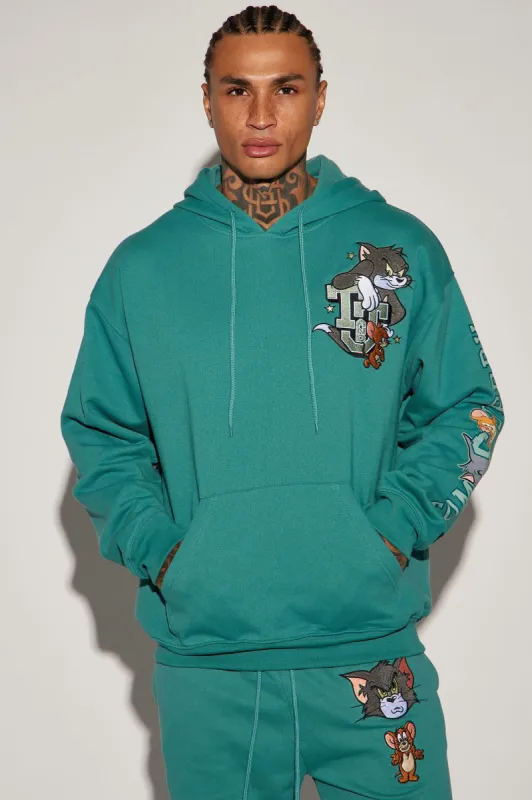 Tom And Jerry Chenille Hoodie - Sage sold by Fashion Nova