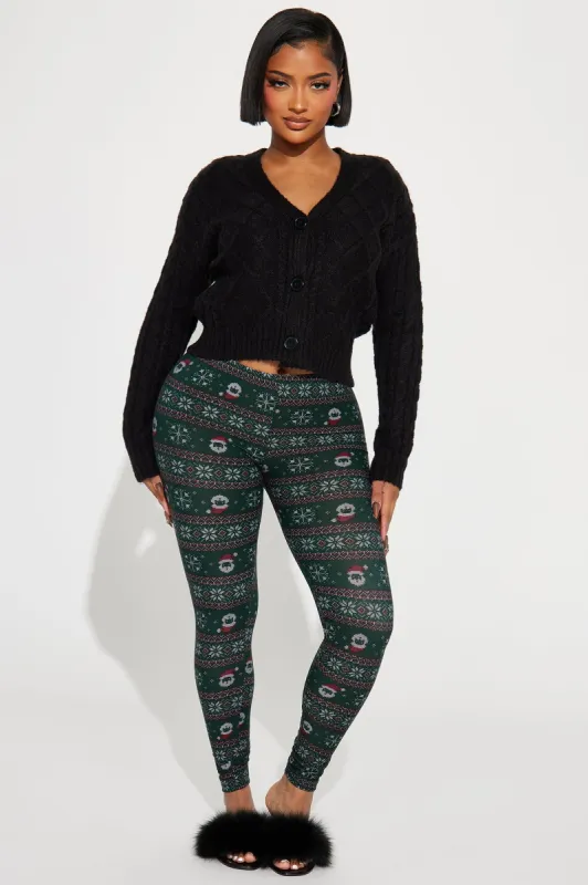 Winter Spice Holiday Legging - Red/combo sold by Fashion Nova