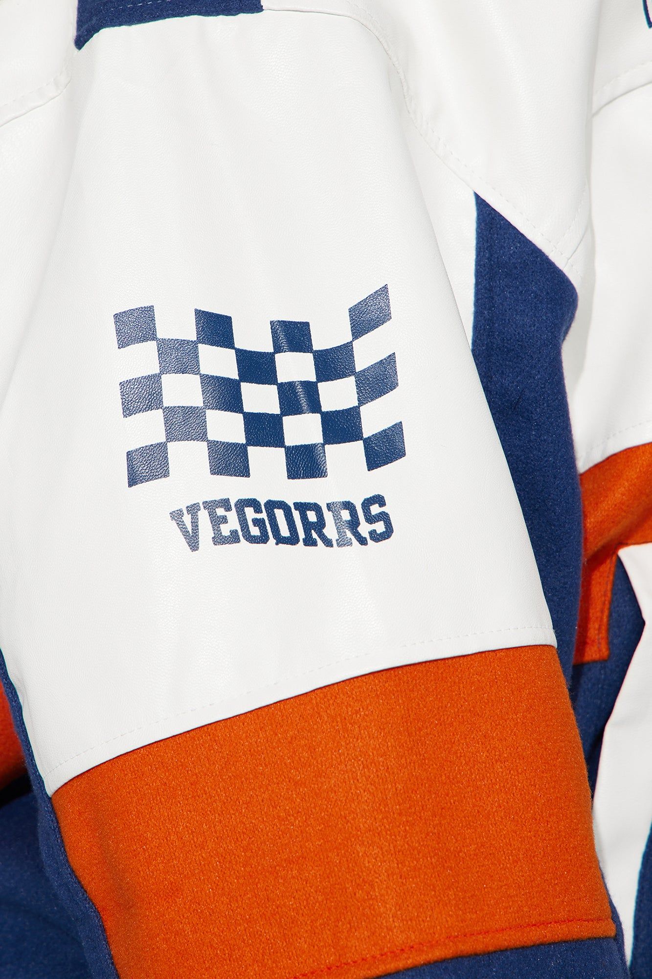 Over The Speed Limit Oversize Bomber Jacket - Navy/combo sold by Fashion Nova product image thumbnail 9