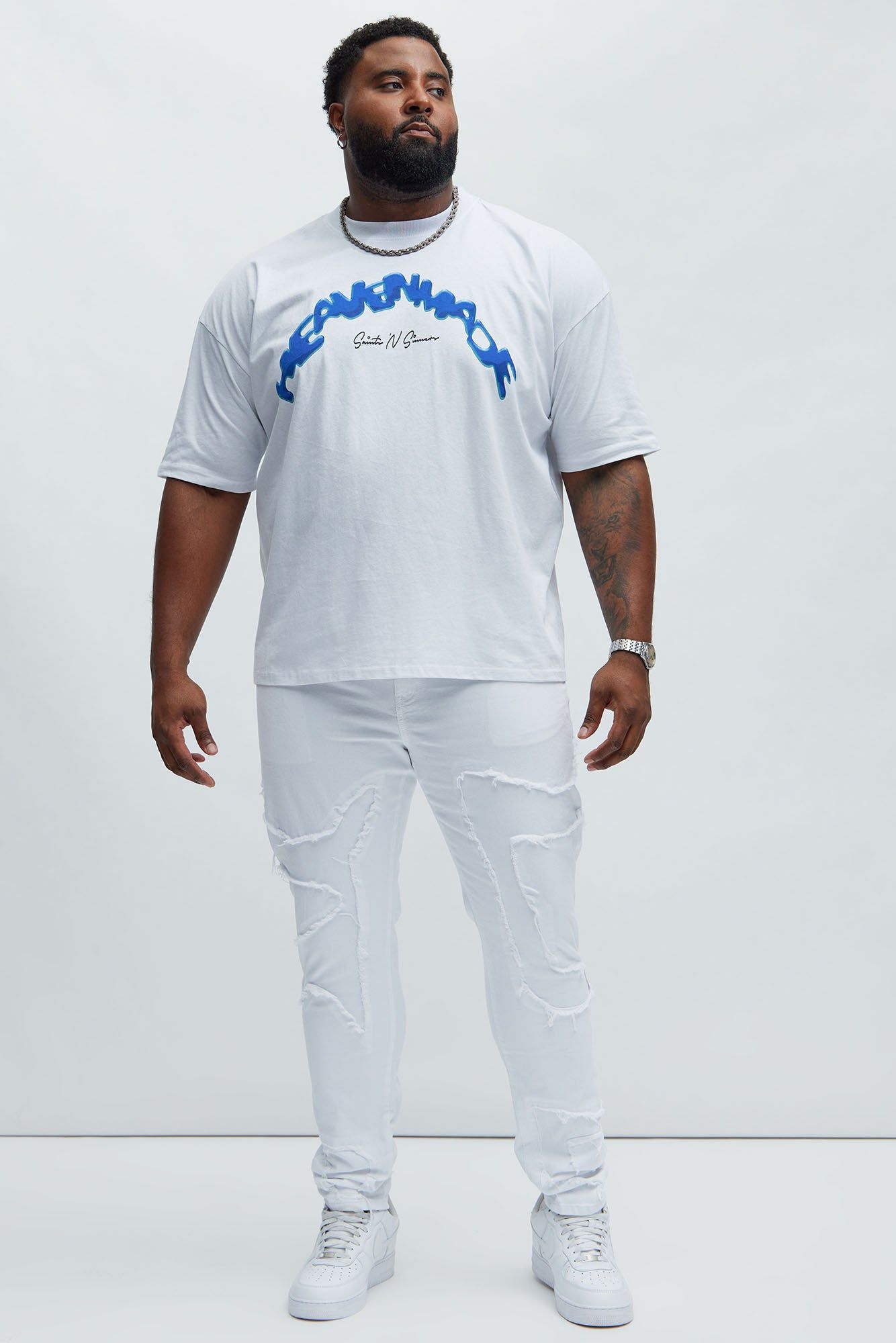 Heaven Made Short Sleeve Tee - White sold by Fashion Nova product image thumbnail 5