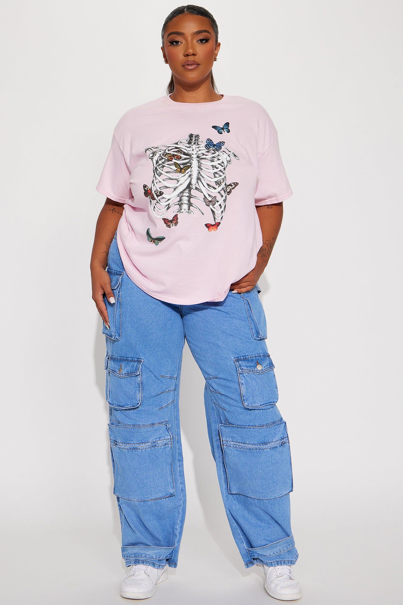 Butterfly Feels Graphic Tshirt - Pink sold by Fashion Nova product image thumbnail 5