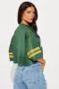 Game Winner Cropped Jersey - Hunter sold by Fashion Nova