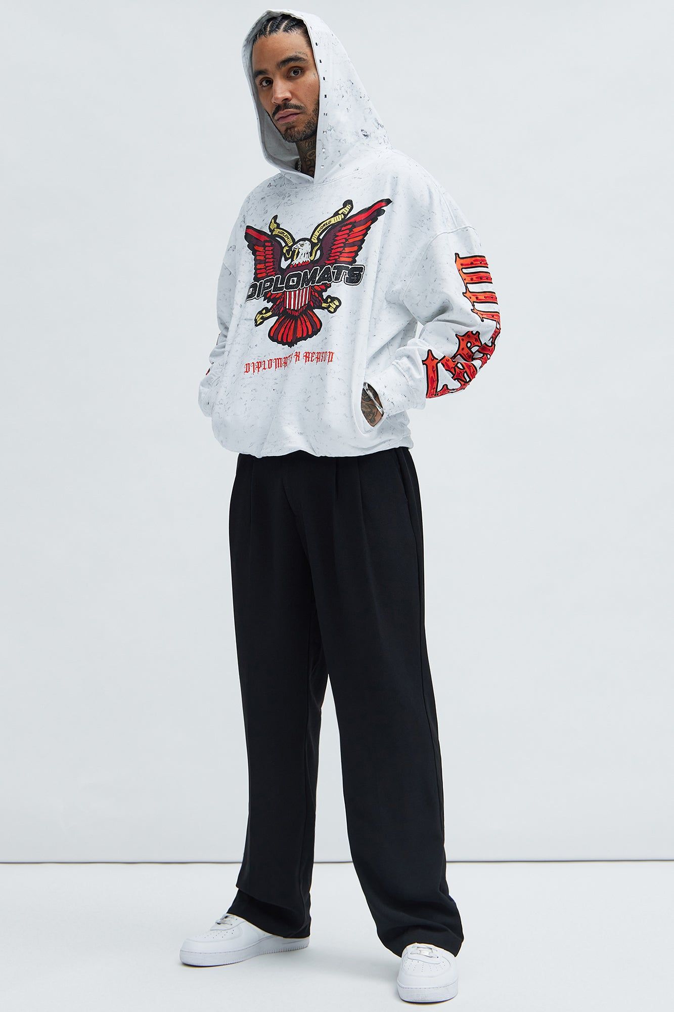 Dipset Members Hoodie - White sold by Fashion Nova product image thumbnail 2