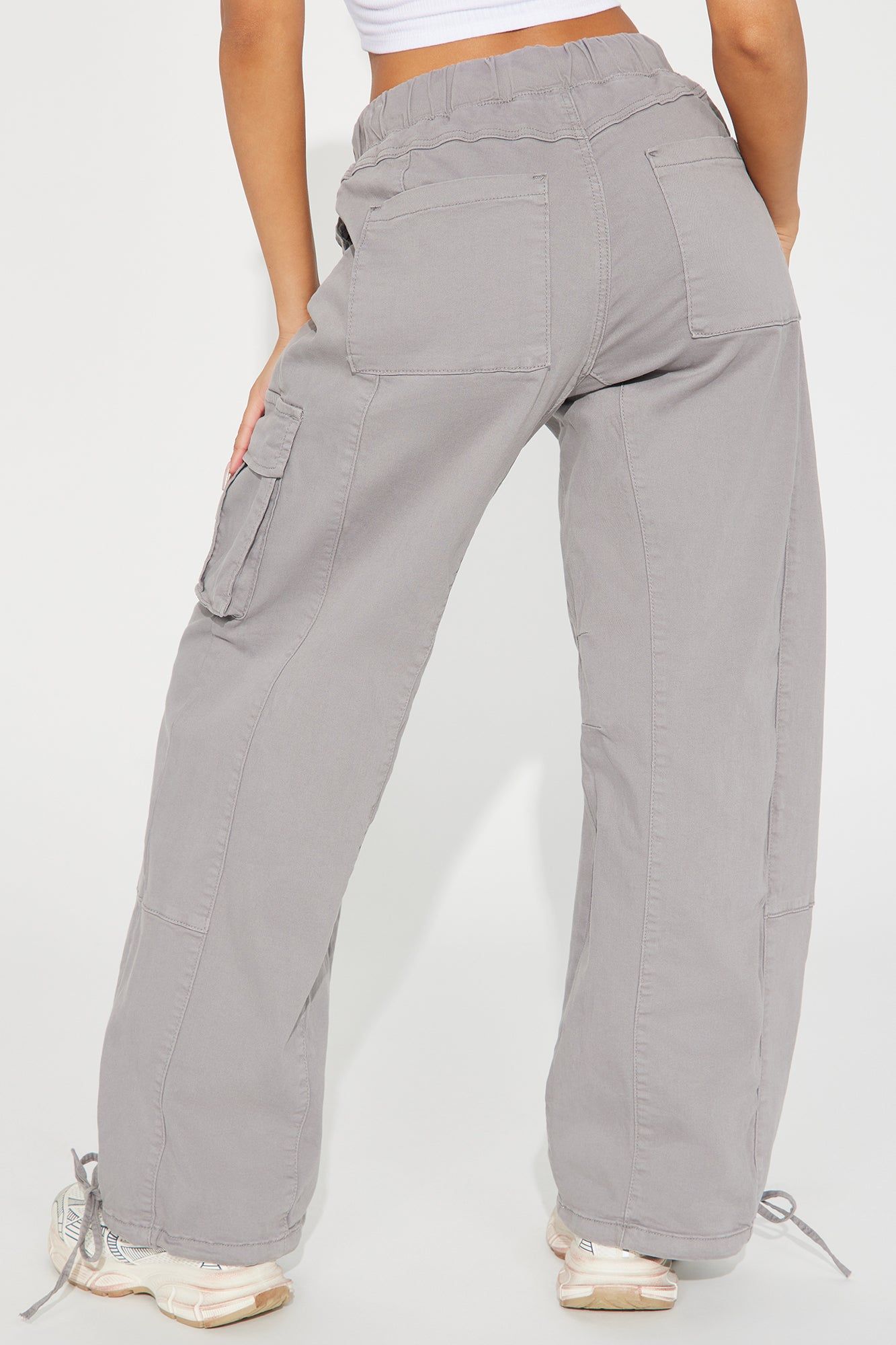Over It Wide Leg Jogger - Grey sold by Fashion Nova product image thumbnail 3