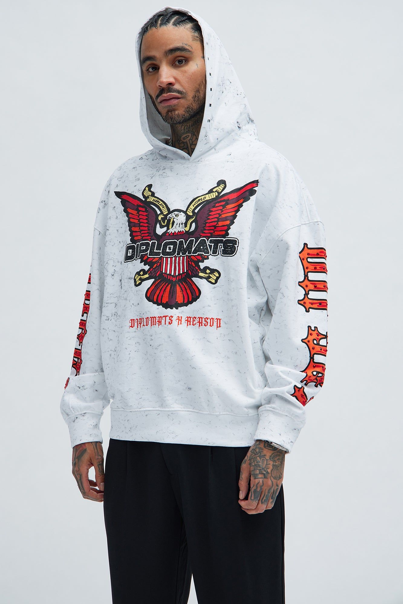 Dipset Members Hoodie - White sold by Fashion Nova