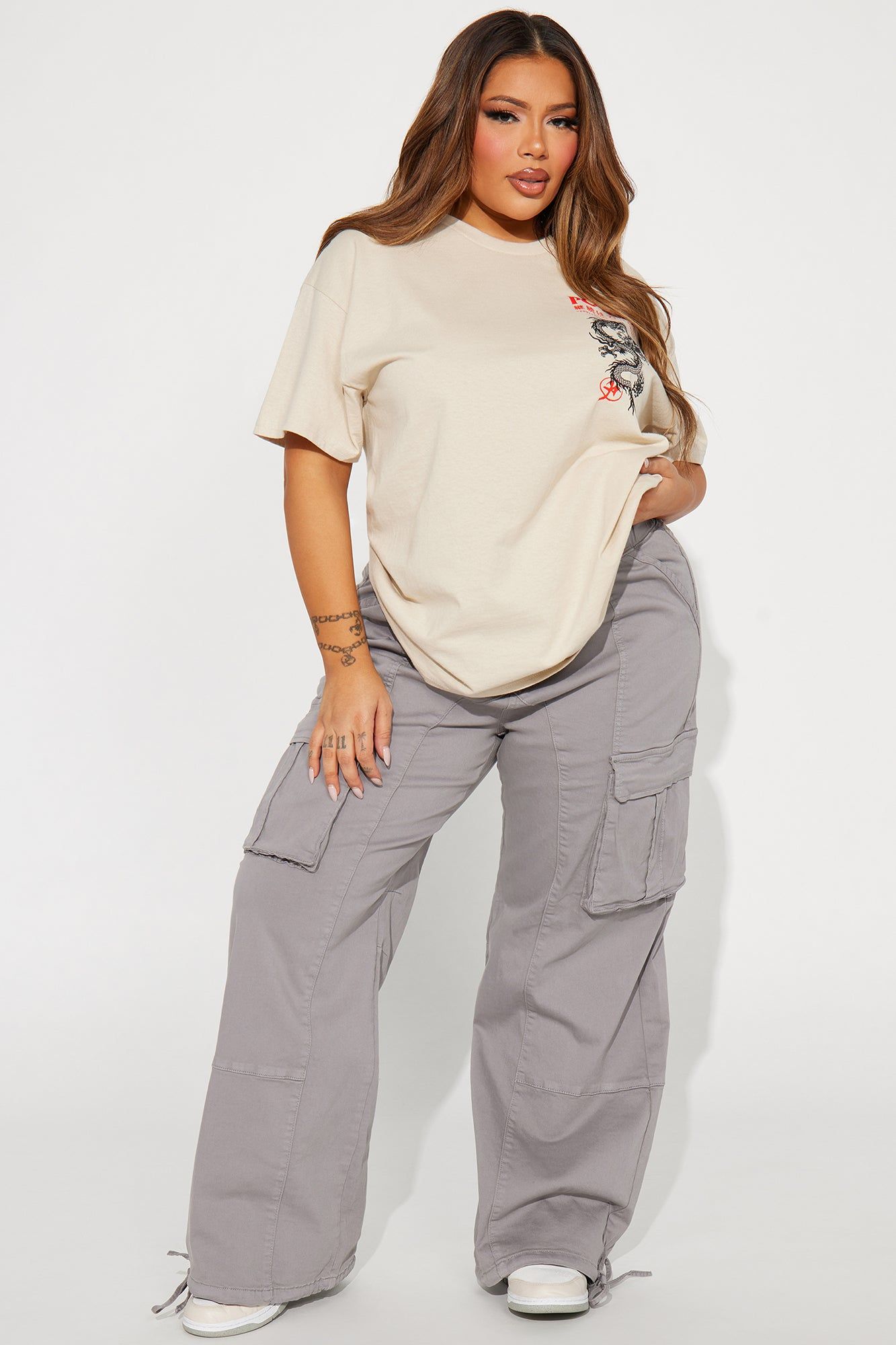 Over It Wide Leg Jogger - Grey sold by Fashion Nova product image thumbnail 4