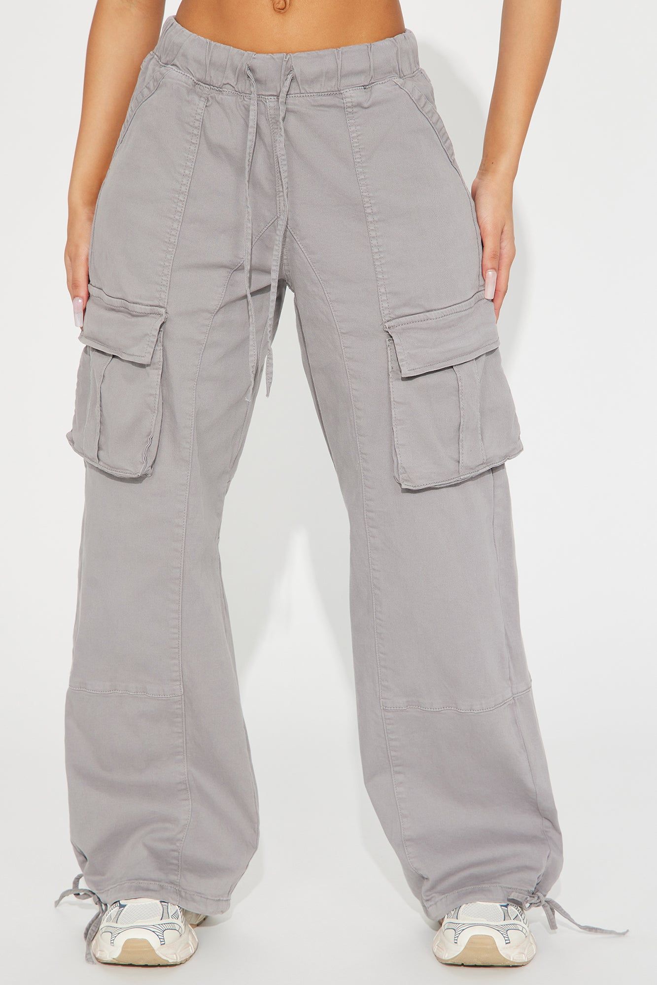 Over It Wide Leg Jogger - Grey sold by Fashion Nova product image thumbnail 2