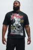 Popeye Pushin P Short Sleeve Tee - Black sold by Fashion Nova
