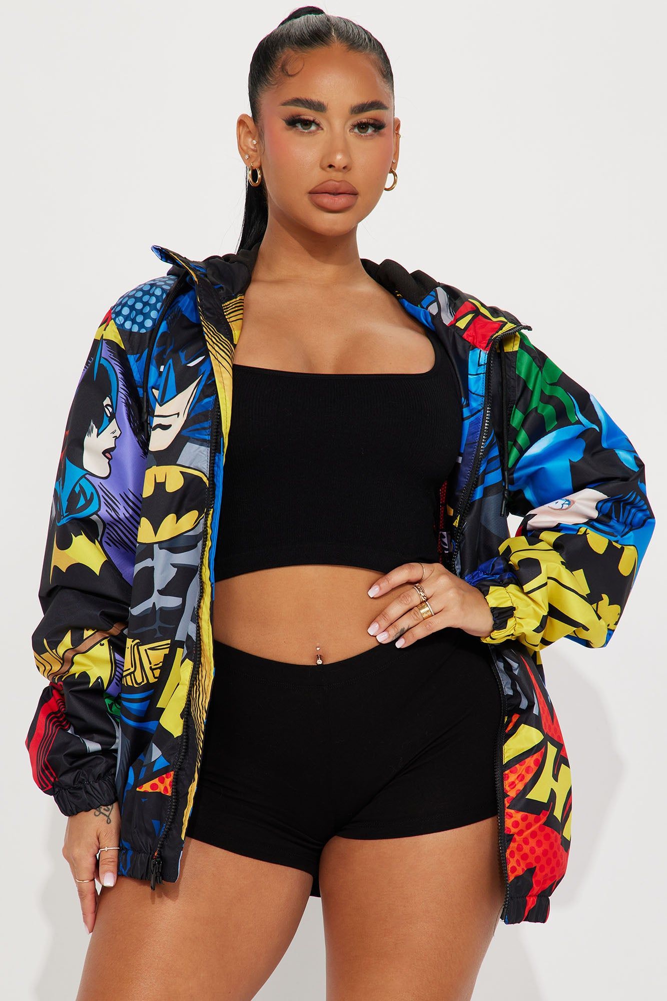 Vengeance Batman Windbreaker - Black sold by Fashion Nova