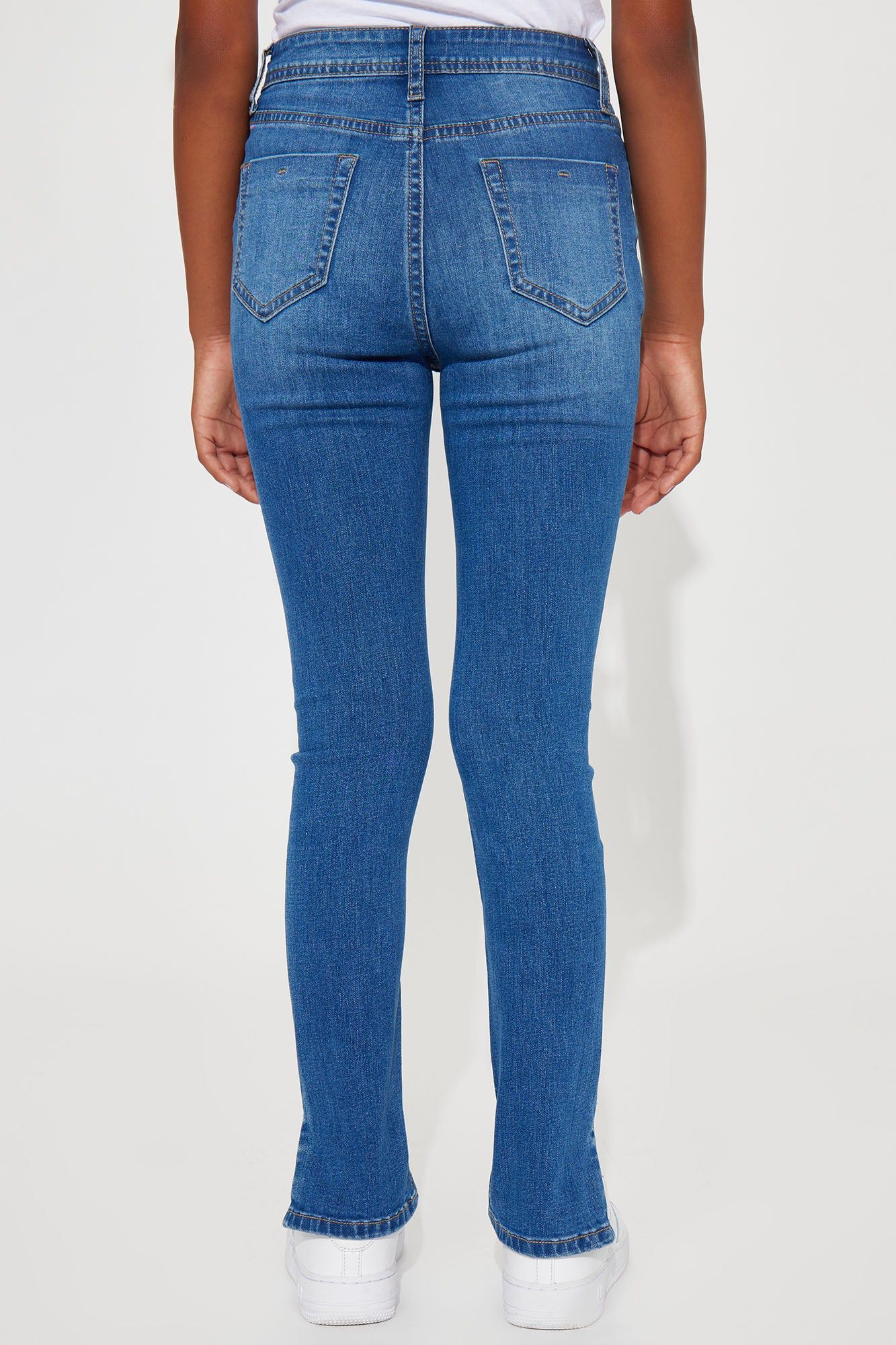 Mini Deluxe Super Stretch High Rise Skinny Jean - Blue Wash sold by Fashion Nova product image thumbnail 4
