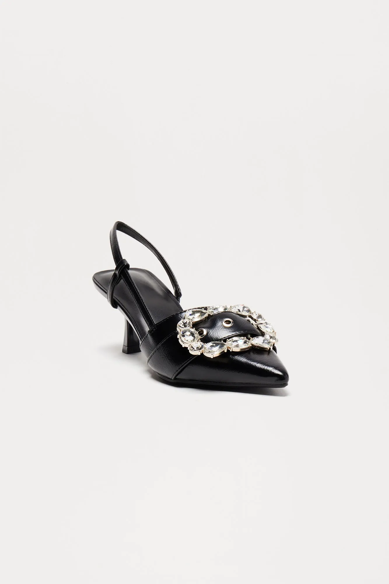 Forever Favorite Slingback Pumps - Black sold by Fashion Nova