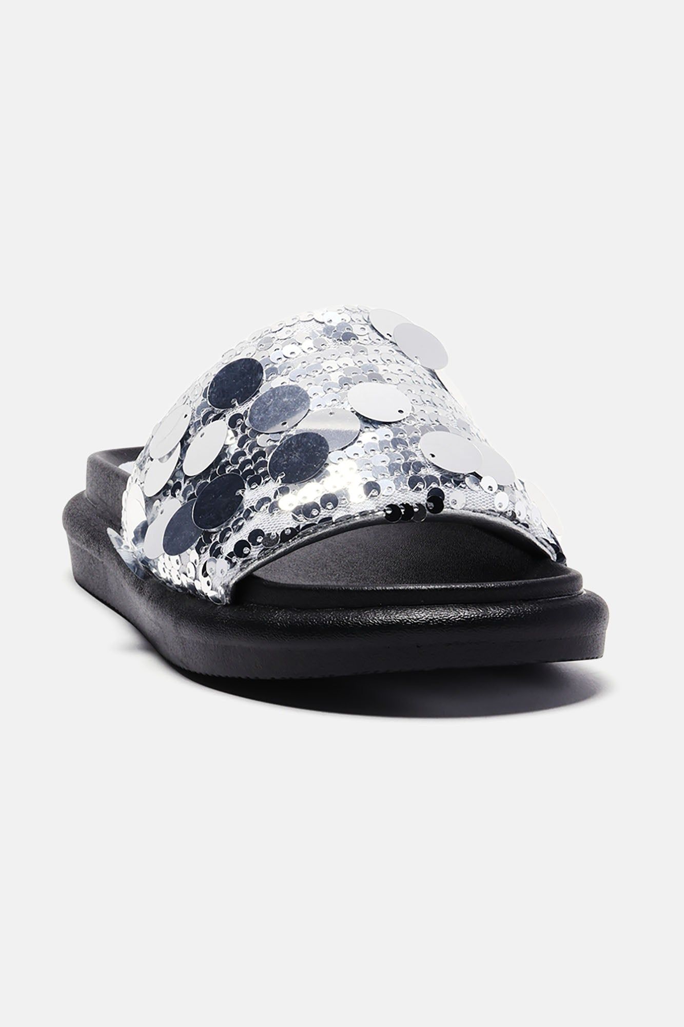Girly Things Sequin Casual Slides - Silver sold by Fashion Nova product image thumbnail 3