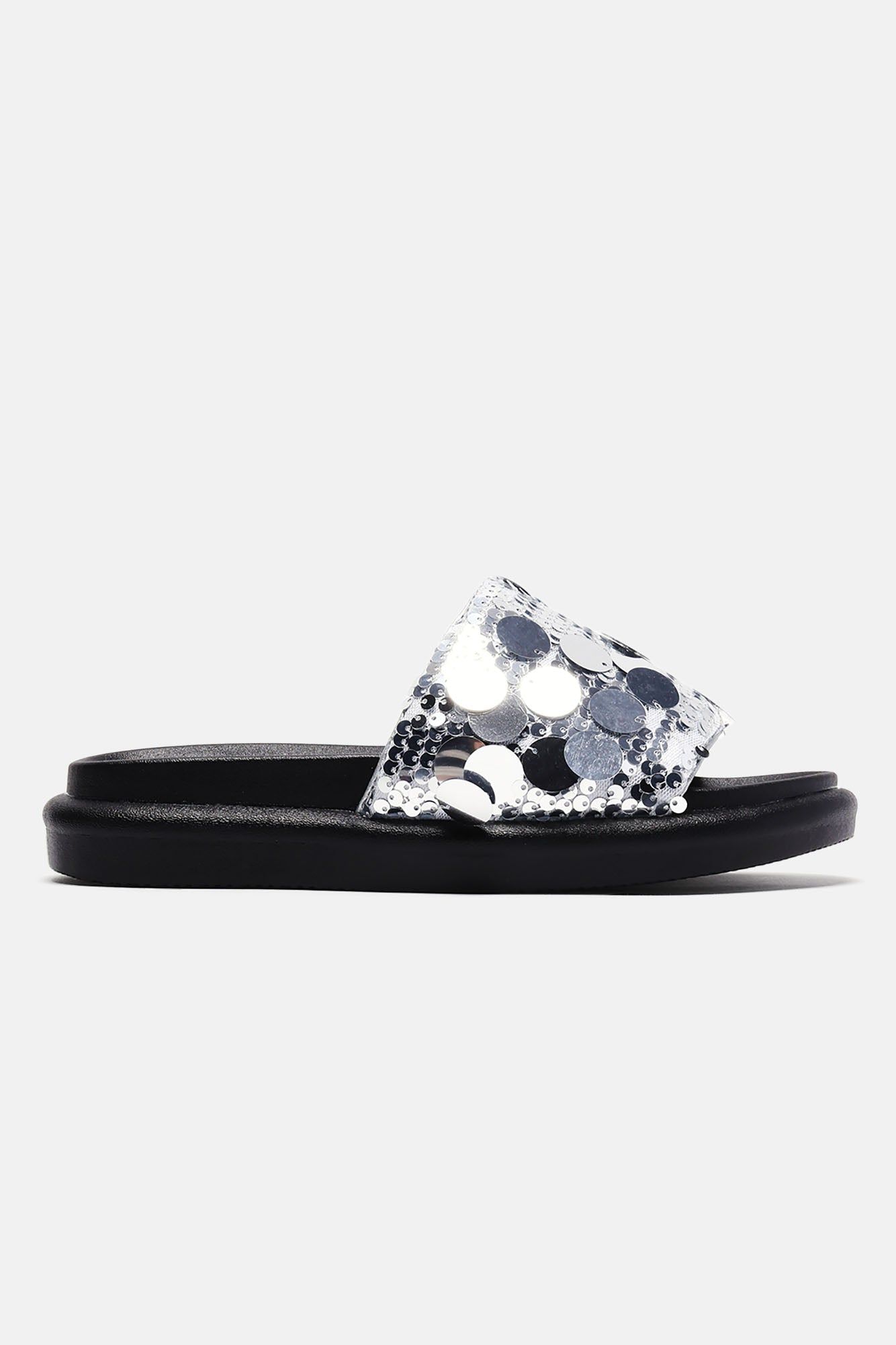 Girly Things Sequin Casual Slides - Silver sold by Fashion Nova product image thumbnail 2