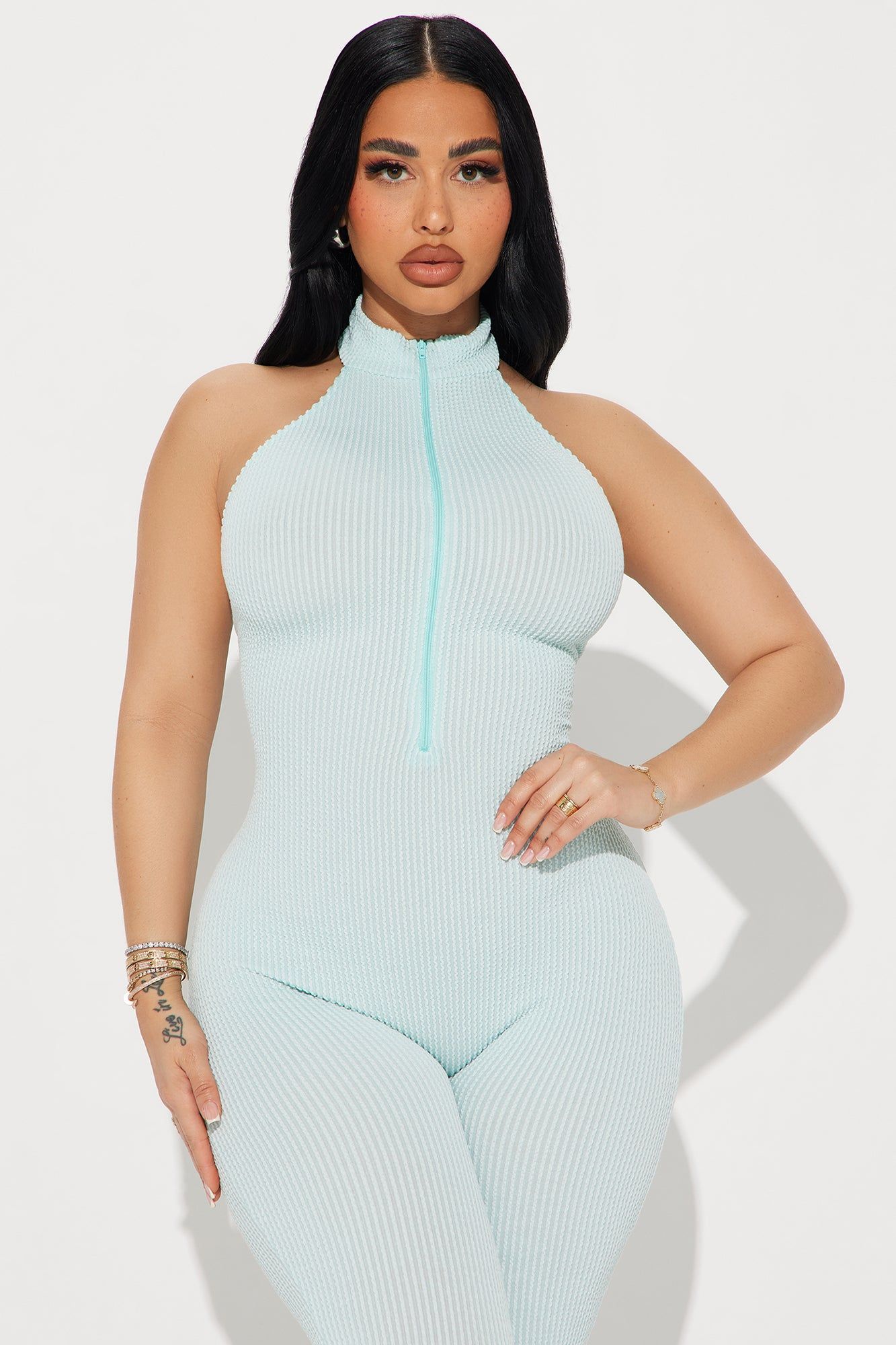 Your Latest Update Ribbed Jumpsuit - Light Blue sold by Fashion Nova product image thumbnail 3