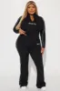 Sporty Girl Embroidered Top - Black/White sold by Fashion Nova