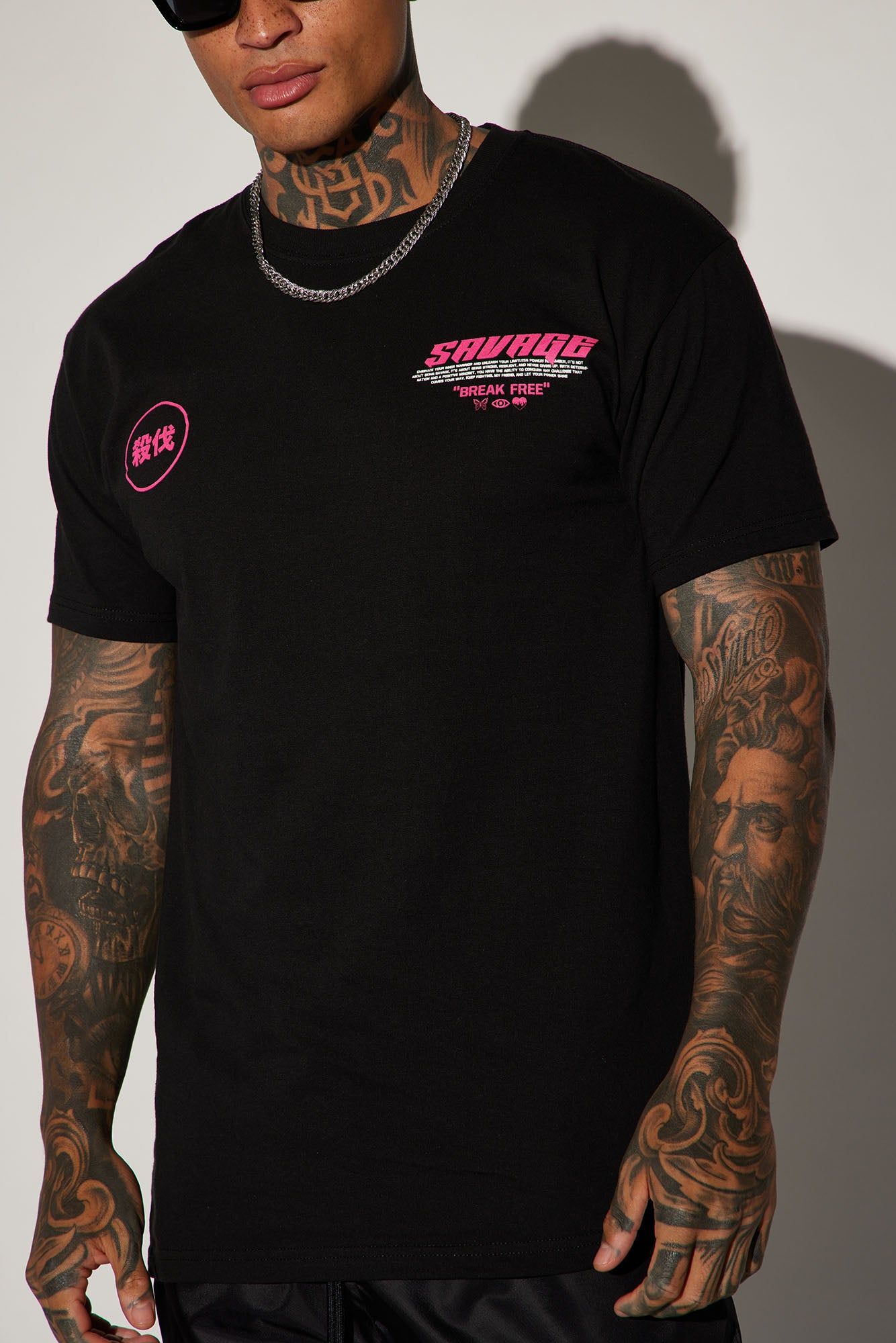 Savage ″Break Free″ Short Sleeve Tee - Black sold by Fashion Nova product image thumbnail 3