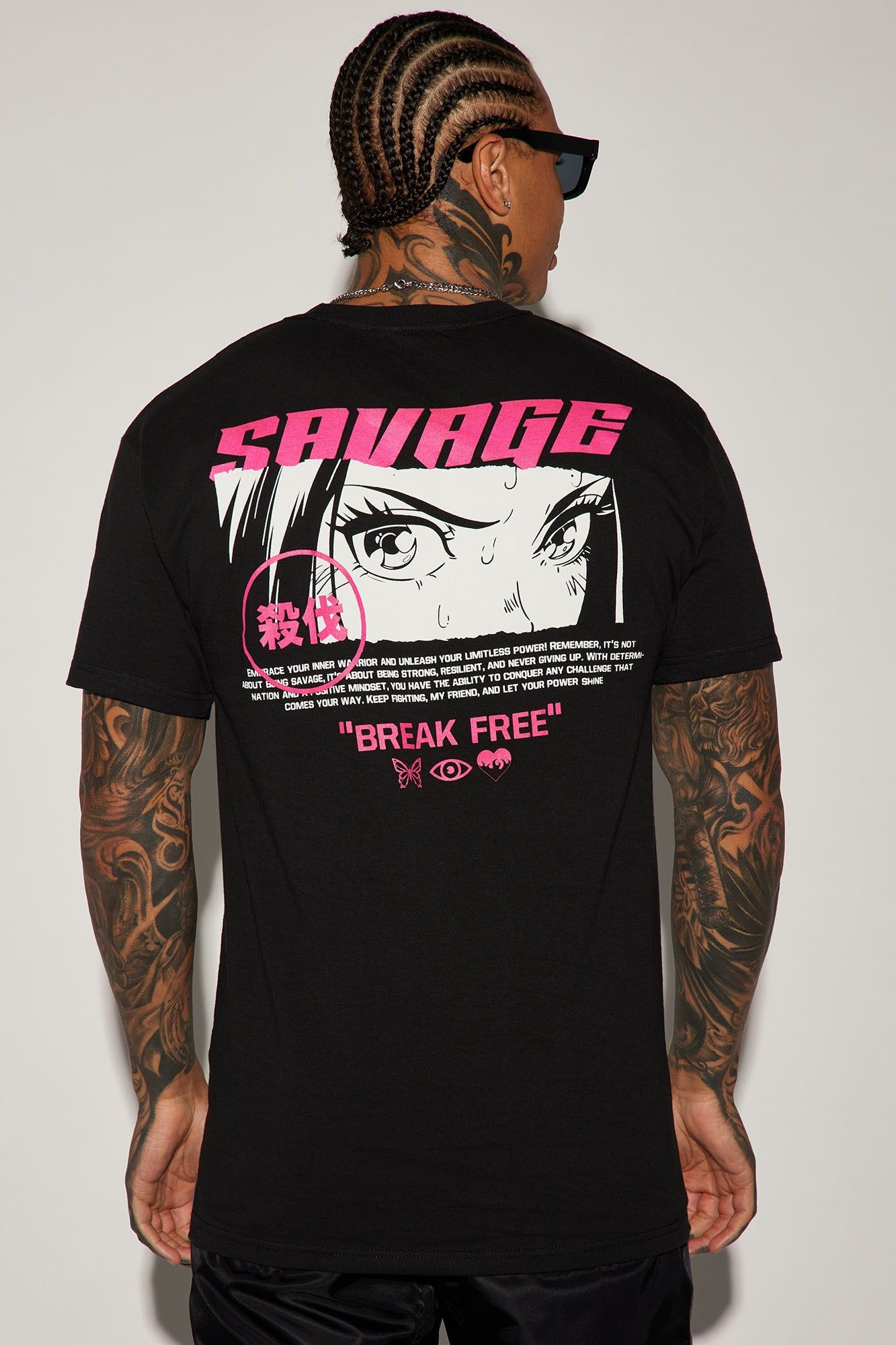 Savage ″Break Free″ Short Sleeve Tee - Black sold by Fashion Nova product image thumbnail 4