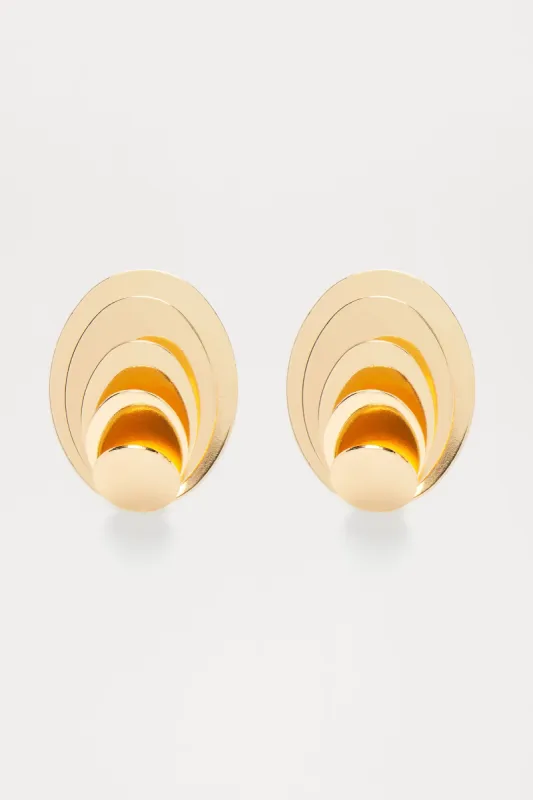 Good Vibrations Earrings - Gold sold by Fashion Nova