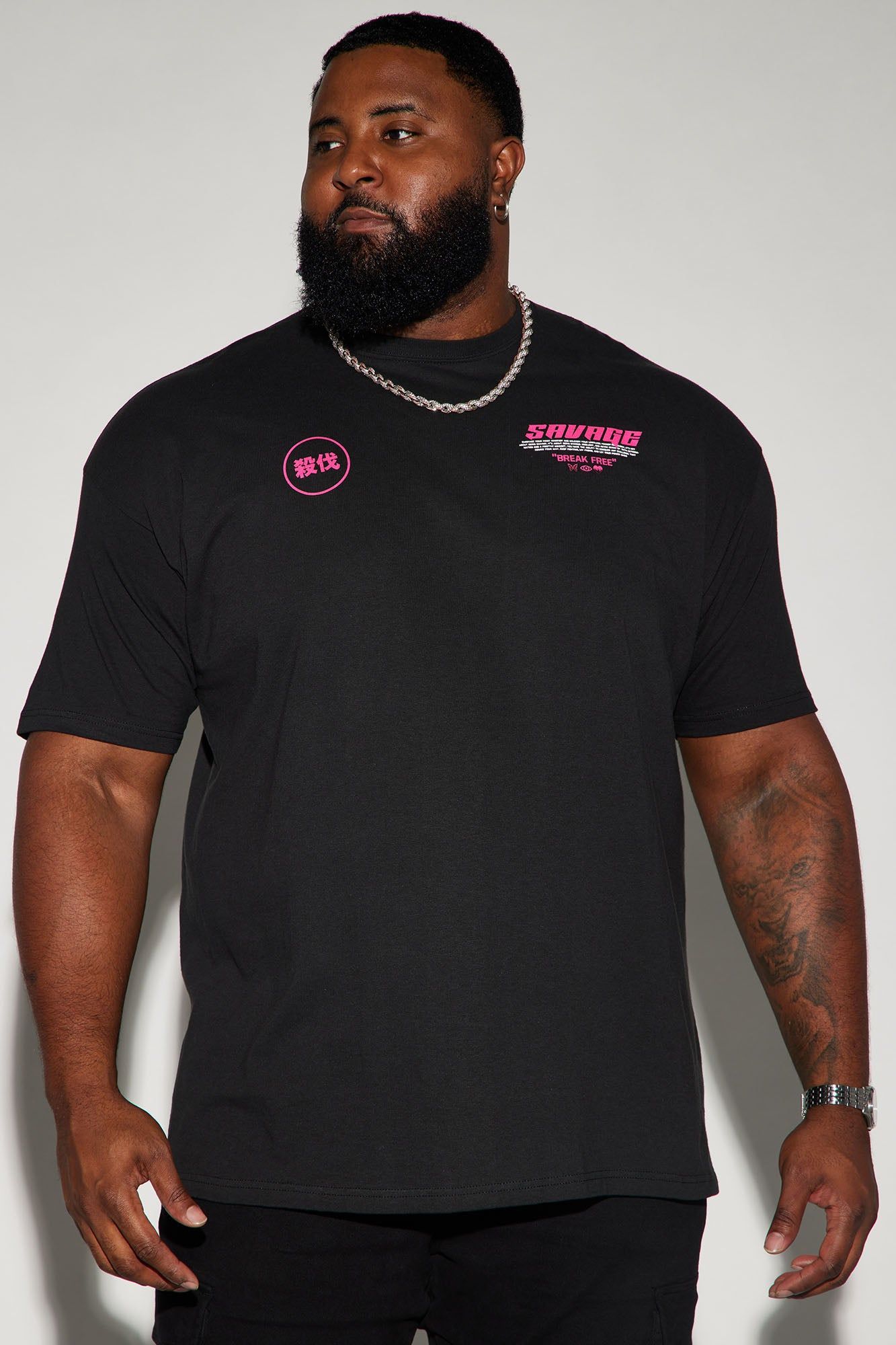 Savage ″Break Free″ Short Sleeve Tee - Black sold by Fashion Nova product image thumbnail 5