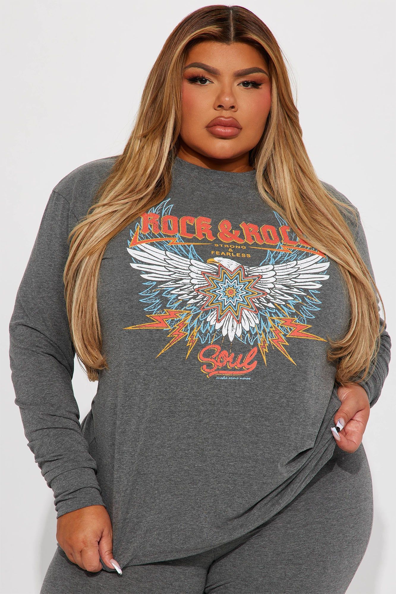 Strong N' Fearless Legging Set - Heather Grey sold by Fashion Nova product image thumbnail 7