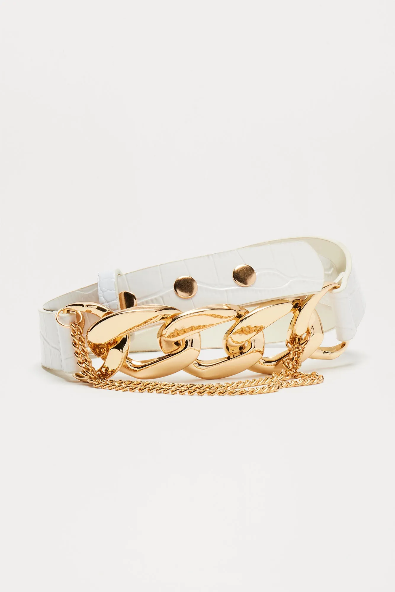 Tease You Belt - White/Gold sold by Fashion Nova product image thumbnail 3