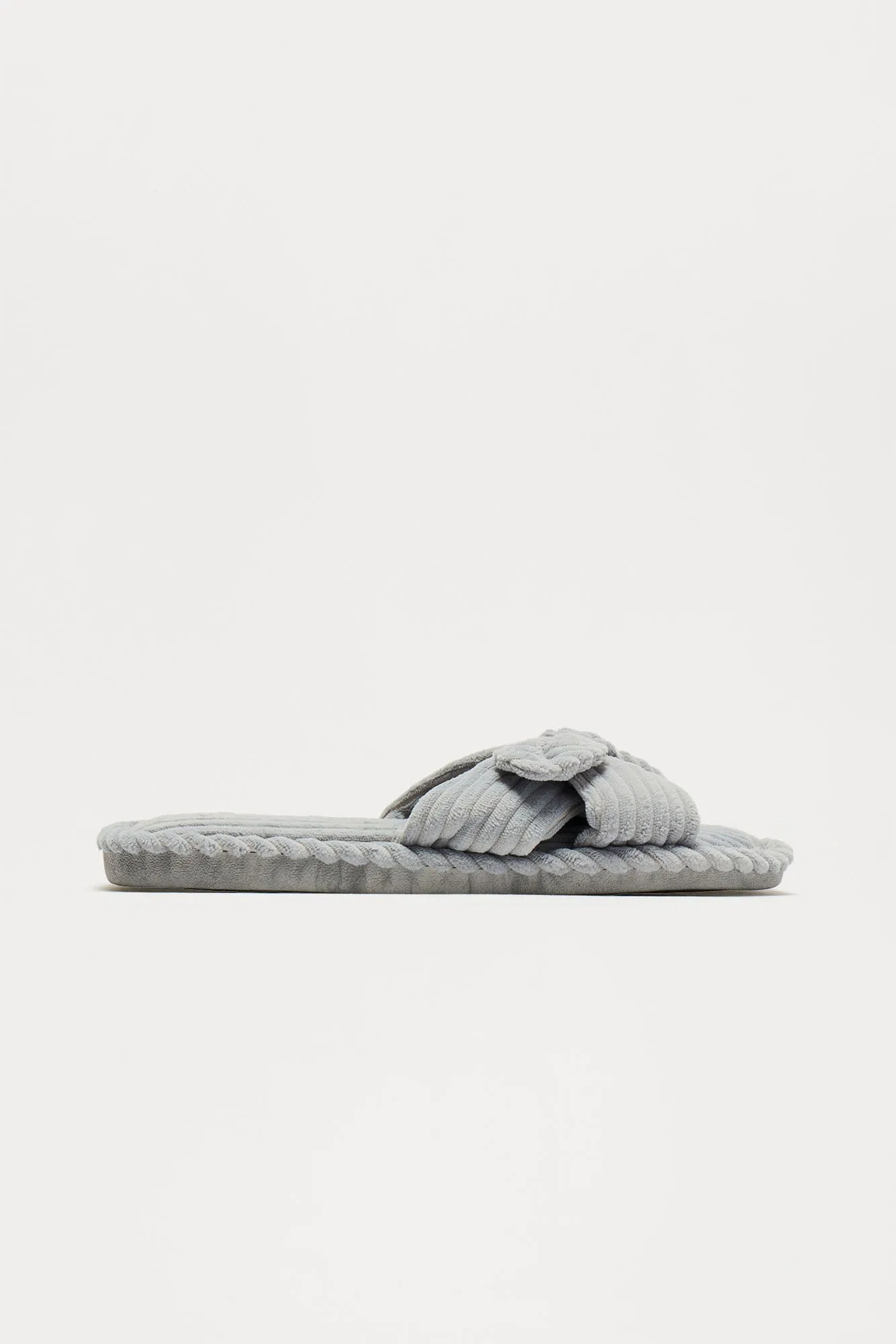 Keeping It Cozy Slippers - Grey sold by Fashion Nova product image thumbnail 3