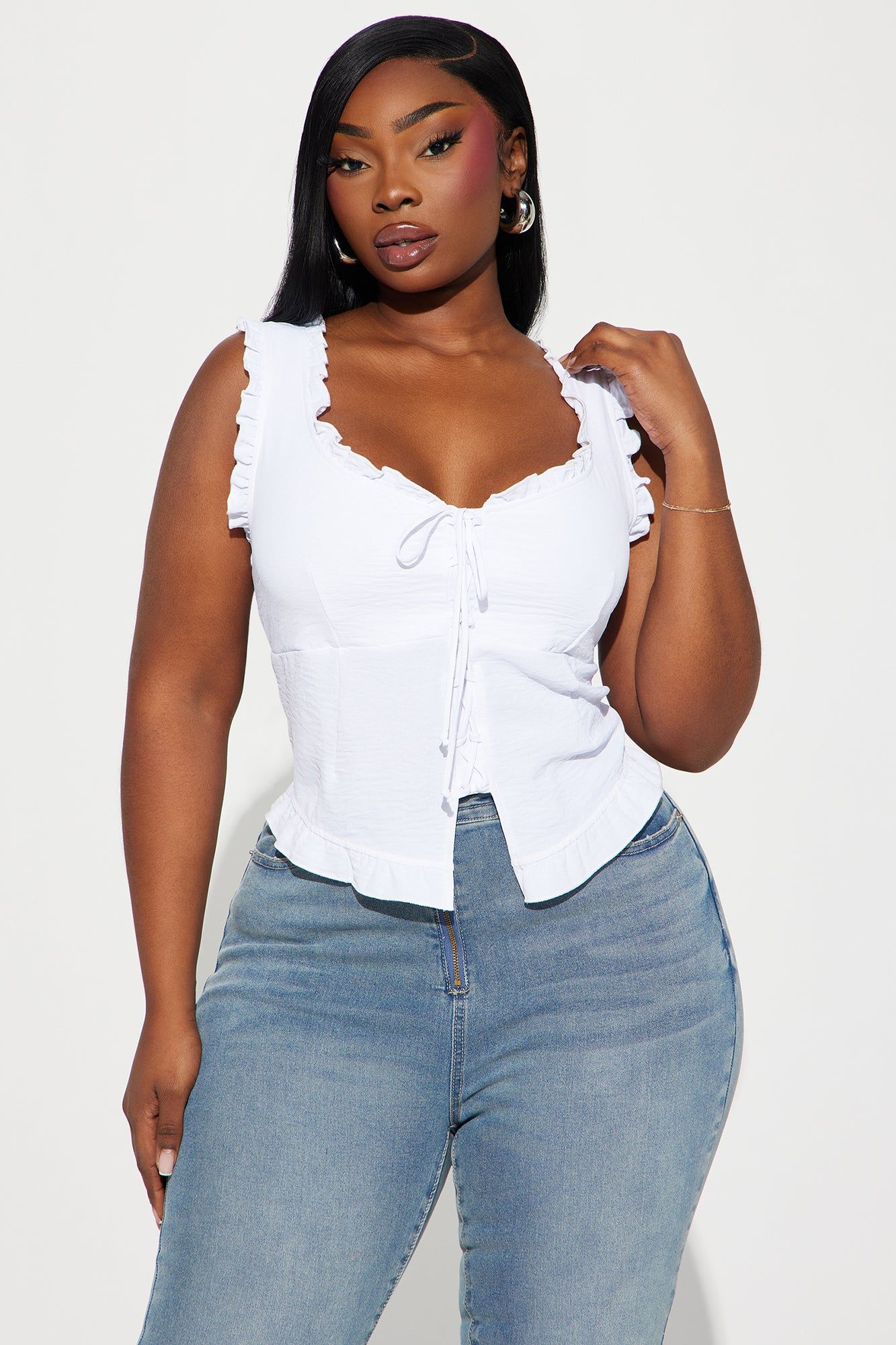 Day Dreaming Top - White sold by Fashion Nova product image thumbnail 4