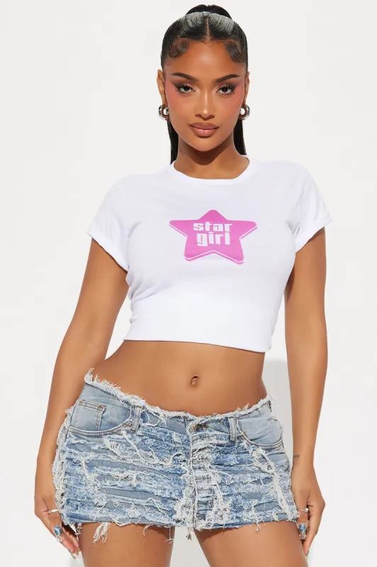 Your Star Girl Tee - White sold by Fashion Nova