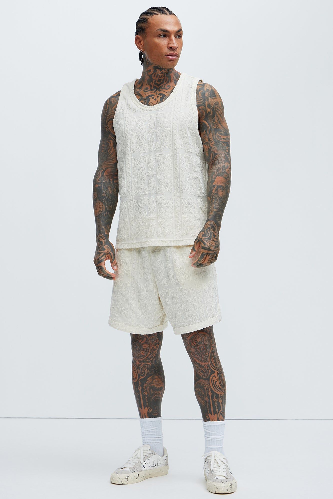 Link Textured Tank - Cream sold by Fashion Nova product image thumbnail 2