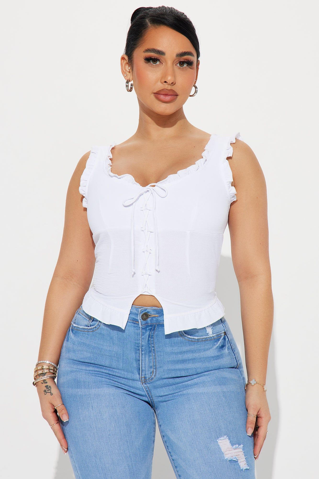 Day Dreaming Top - White sold by Fashion Nova