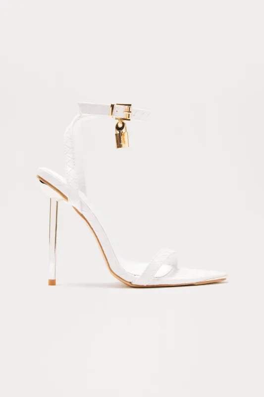 Exceeding Expectations Heels - White sold by Fashion Nova