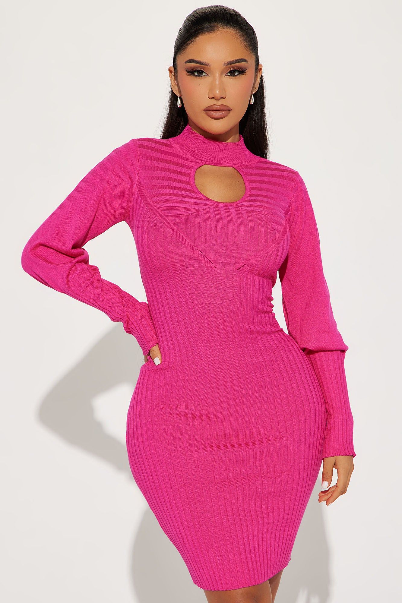 Saidy Sweater Midi Dress - Pink sold by Fashion Nova product image thumbnail 2