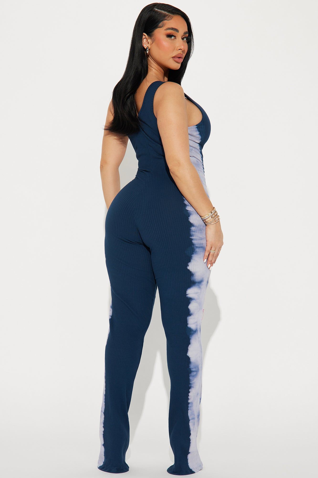 Capture The Moment Tie Dye Jumpsuit - Blue/combo sold by Fashion Nova product image thumbnail 3