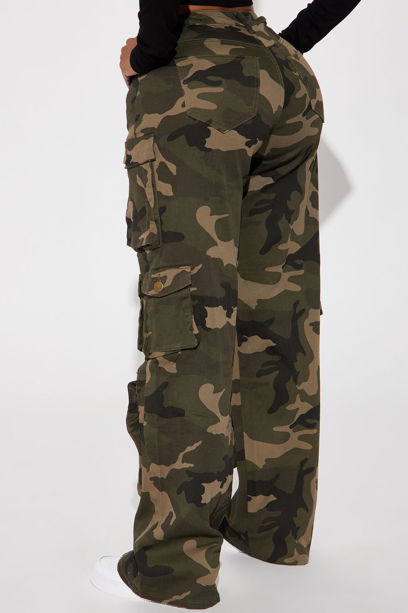 Take It Back Camo Cargo Pant - Olive/combo sold by Fashion Nova product image thumbnail 3