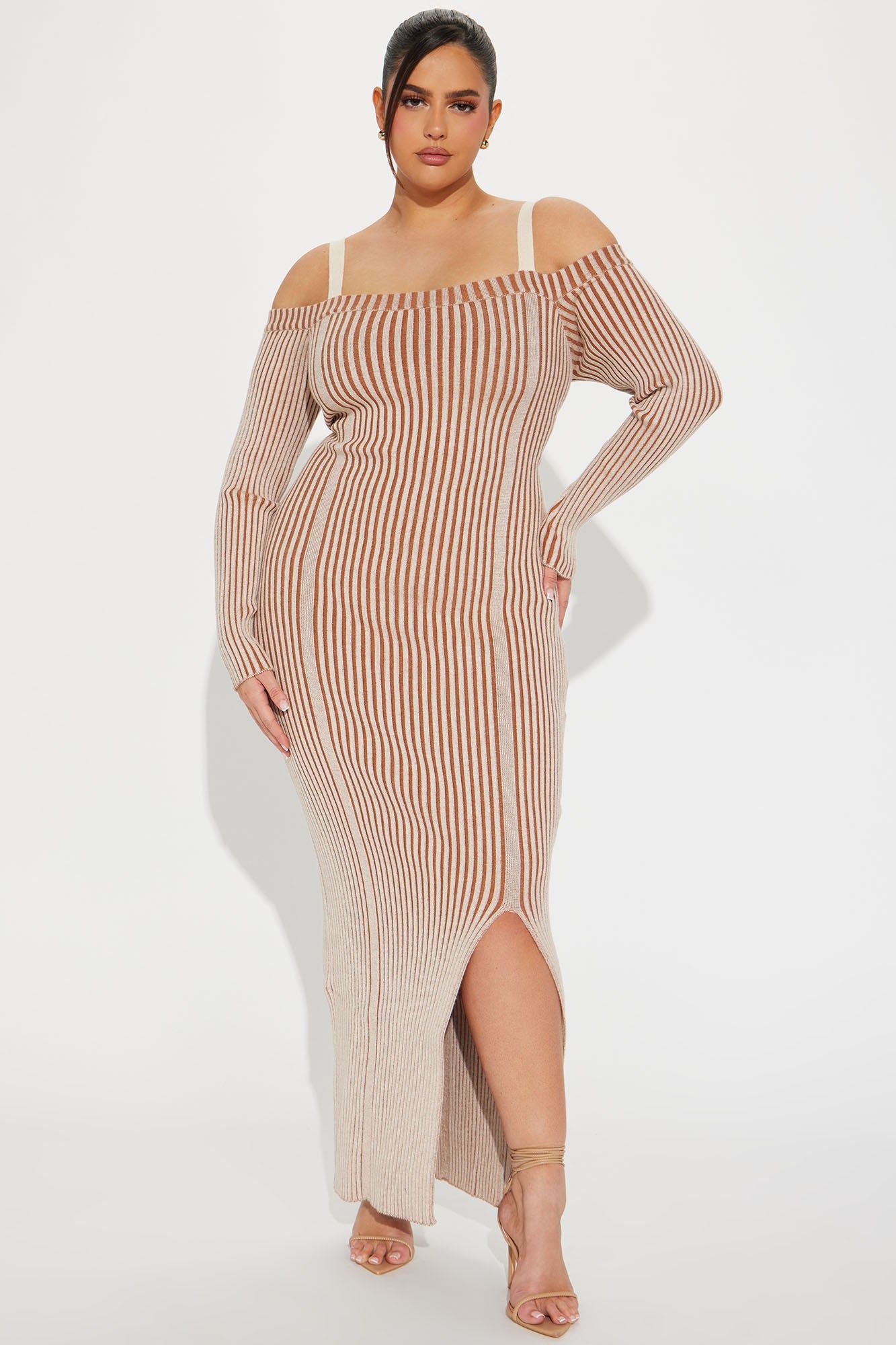 Kimberley Sweater Maxi Dress - Mocha sold by Fashion Nova product image thumbnail 4
