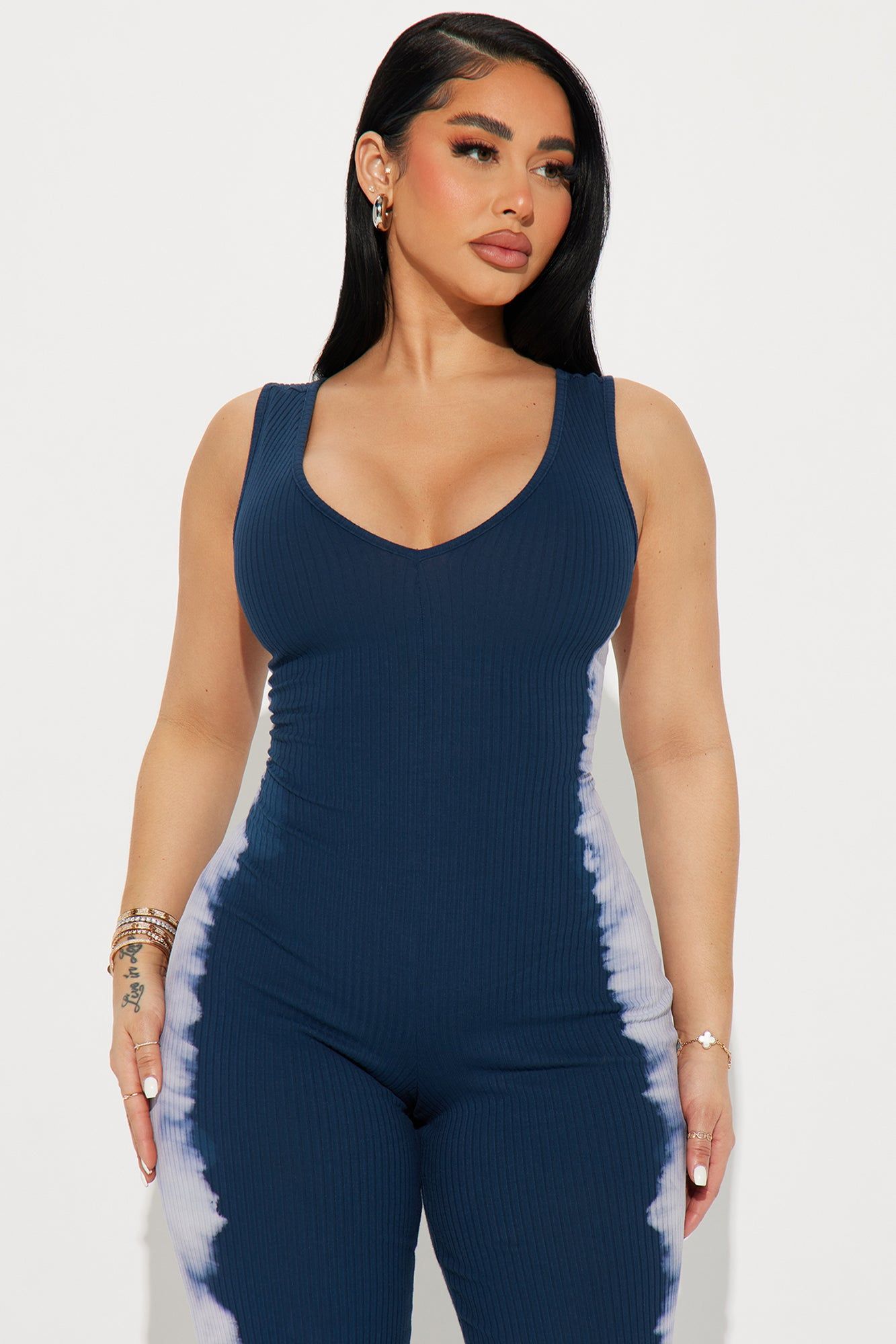 Capture The Moment Tie Dye Jumpsuit - Blue/combo sold by Fashion Nova product image thumbnail 2