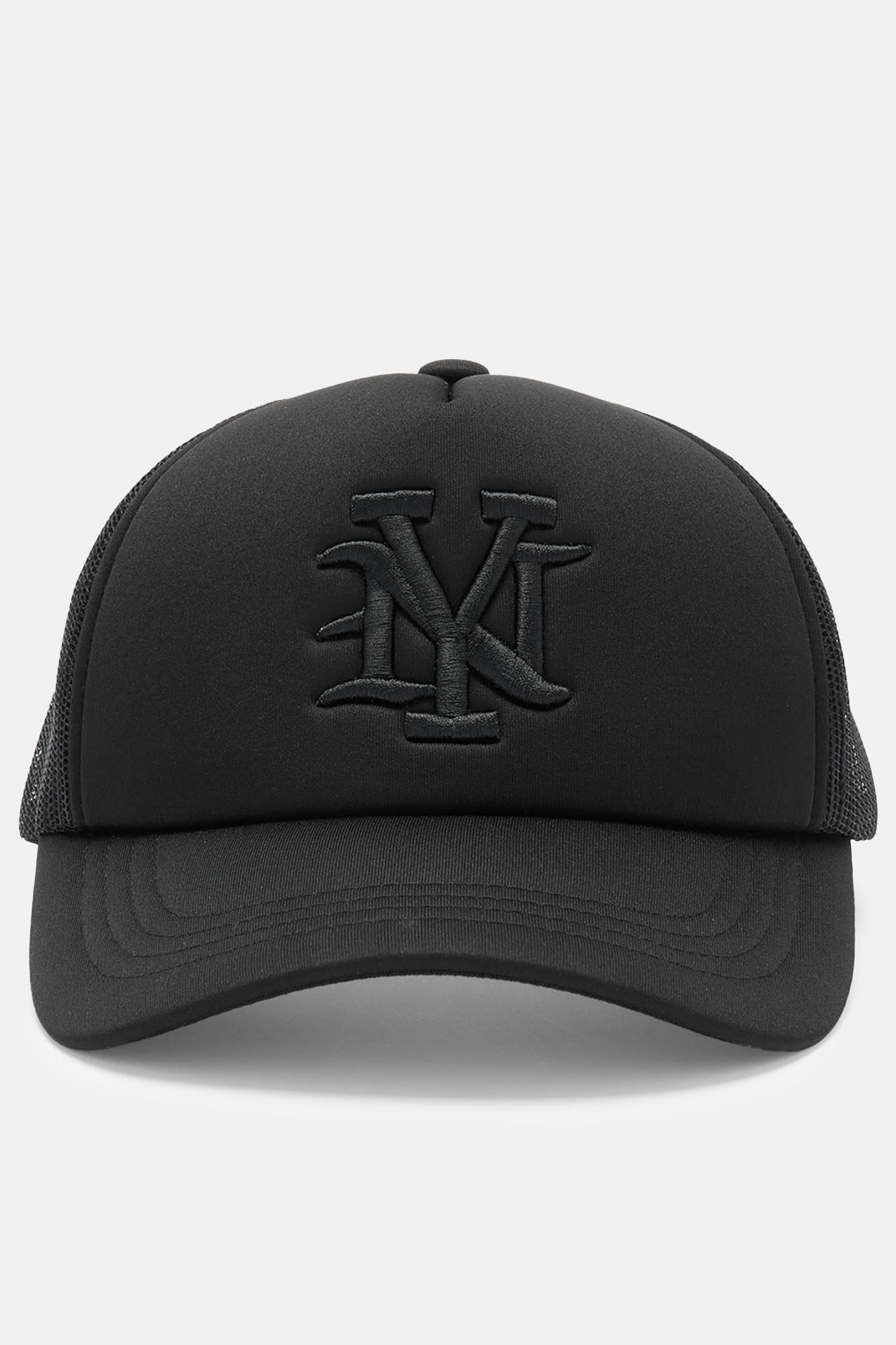 NY Trucker Hat - Black/Black sold by Fashion Nova product image thumbnail 2