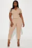 Heading Over Ribbed Capri Set - Mocha sold by Fashion Nova