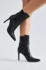 Jessa Buckle Booties - Black sold by Fashion Nova