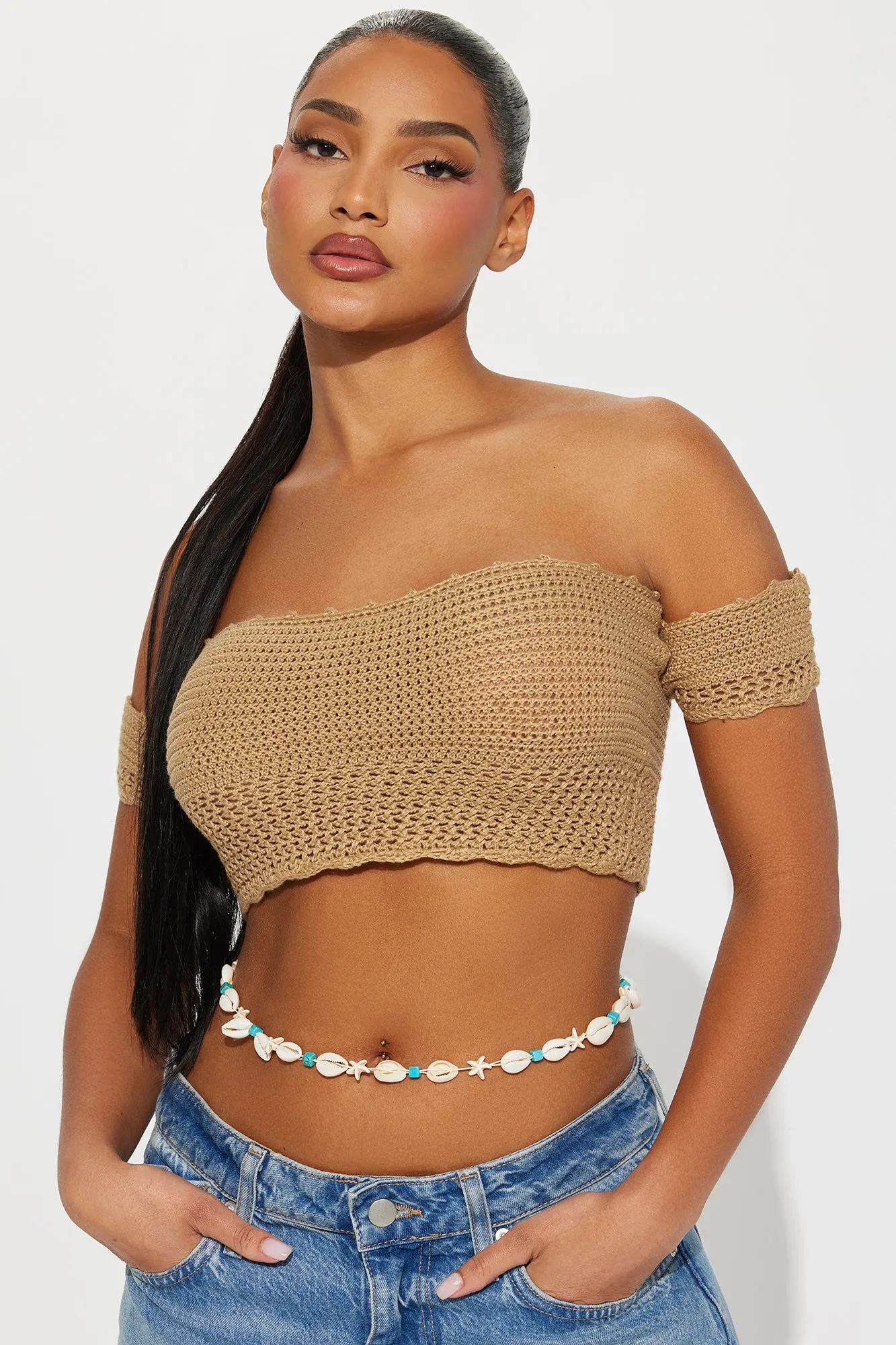 Aloha Babe Belly Chain - Ivory/combo sold by Fashion Nova product image thumbnail 2